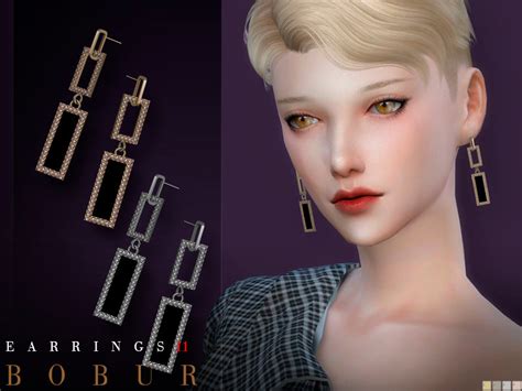 Earrings 11 By Bobur Created For The Sims 4 Emily Cc Finds