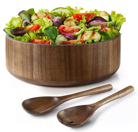 Acacia Wood Salad Bowl Set At Rs Set Wooden Salad Bowl In