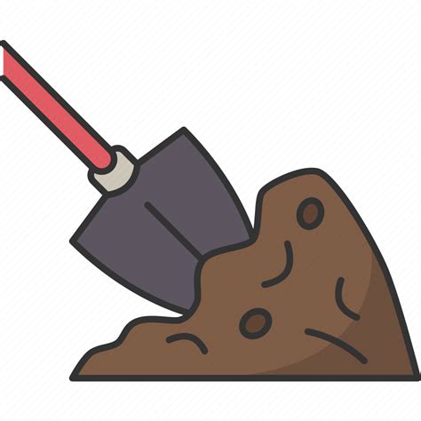 Public Works Digging Shovel Dirt Icon Download On Iconfinder