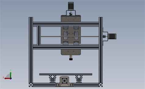 小型自制数控机床 SOLIDWORKS 2015 模型图纸下载 懒石网