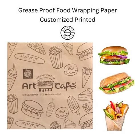 Burger Wrapping Grease Proof Paper Gsm Less Than Thickness At