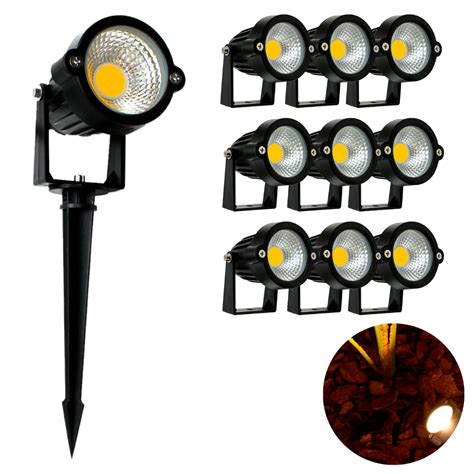 Kit 10 Luminária Espeto Jardim Led 7w Prova Dágua IP65 Externo Shopee