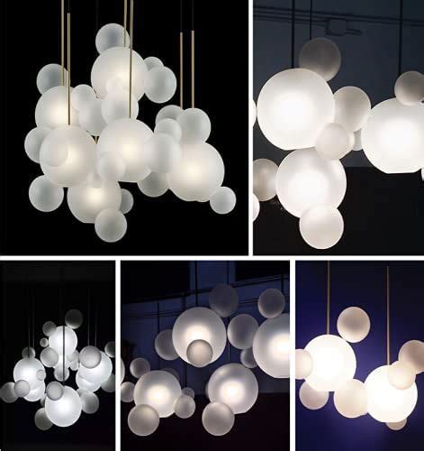 SUSUO Milk White Frosted Glass Bubble Cluster Pendant Lighting For