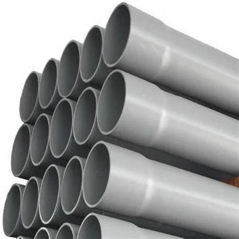 Grey 5 Inch Pvc Pipe Nominal Size 12 Length Of One Pipe 6m At