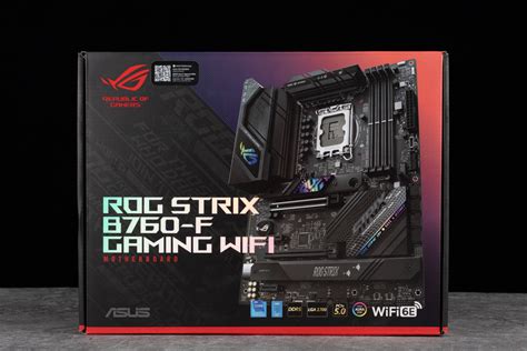 Rog Strix B760 F Gaming Wifi Motherboard Unboxing Test 16 1 Phase 60a Power Supply Ddr5