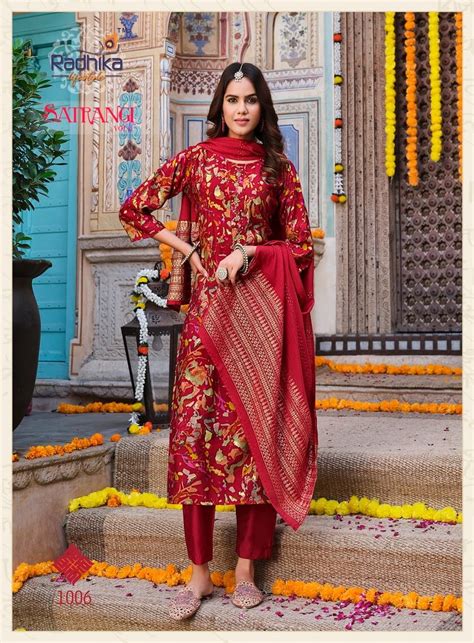 Radhika Lifestyle Satrangi Vol Printed Salwar Kameez Catalog At