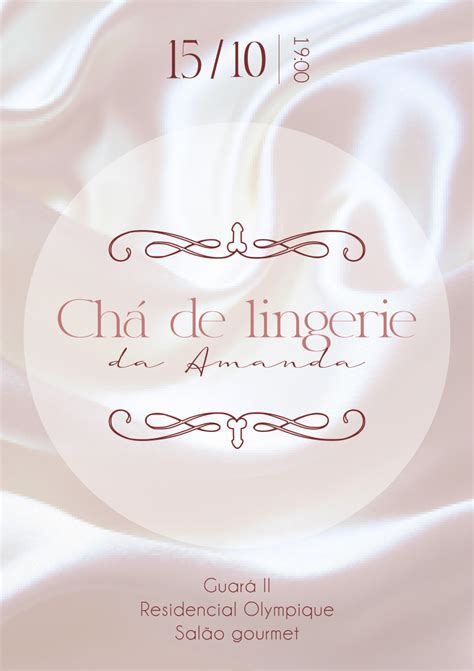 Convite chá de lingerie Mabbia design