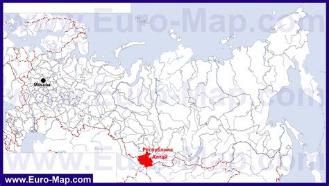 Карты Алтая | Подробная карта республики Алтай с городами, районами ...