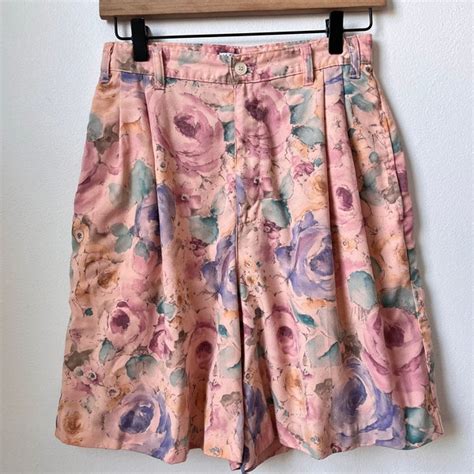 Floral Print Shorts Etsy