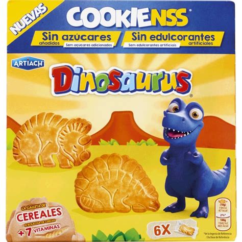 Bolachas de Cereais sem Açúcar embalagem 185 g Artiach Dinosaurus