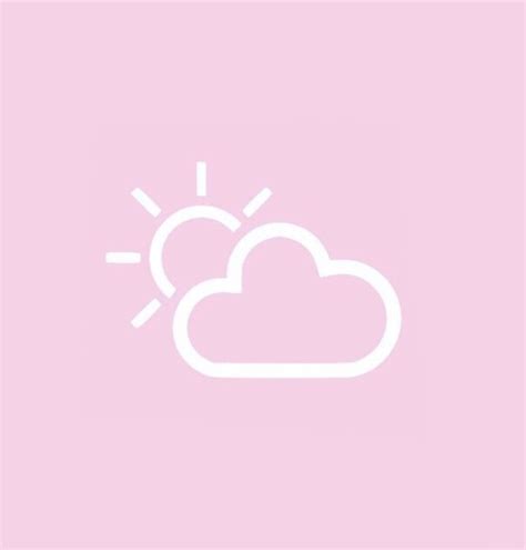 Pink Weather Icon ♡ In 2022 Weather Icons Vimeo Logo Tech Company Logos