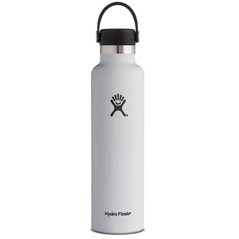 Hydro Flask 24oz Standard Mouth Insulated Bottle With Flex Cap White