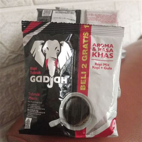 Jual Kopi Tubruk Gadjah Kopi Gula Sachet Shopee Indonesia