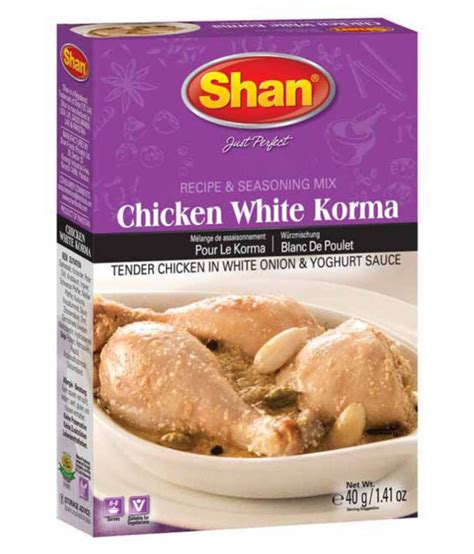 Shan Chicken White Korma Masala Gm Pack Of Buy Shan Chicken White