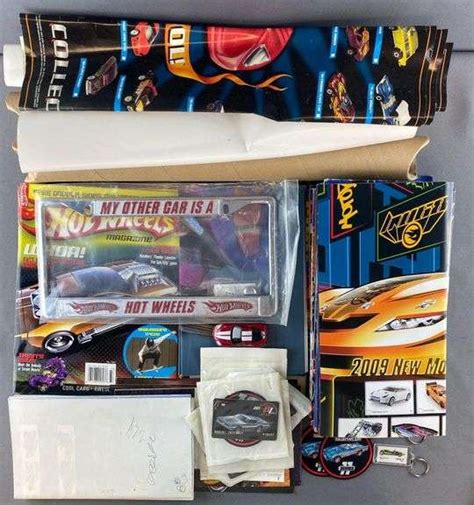 Group Of Assorted Hot Wheels Posters Magazines And More Matthew Bullock Auctioneers