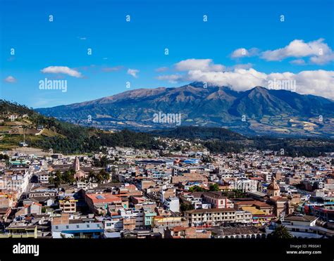 City Center Elevated View Otavalo Imbabura Province Ecuador Stock