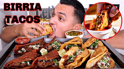 Birria Tacos Y Consome Mukbang Youtube