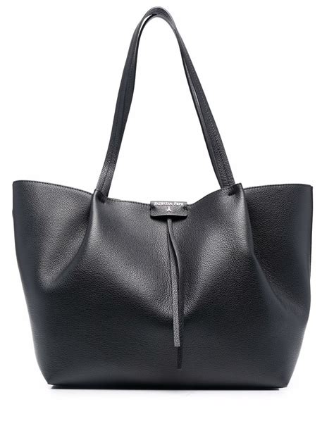 Patrizia Pepe Grained Leather Tote Bag Farfetch