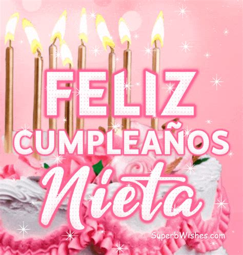 Bonito Pastel de Cumpleaños Con Decoración Rosa GIF - Feliz Cumpleaños ...