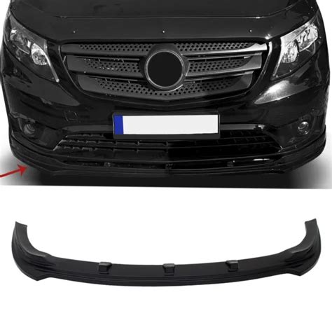 LAME DE PARE CHOCS Avant Pour Mercedes Vito W447 2014 2023 En ABS Noir