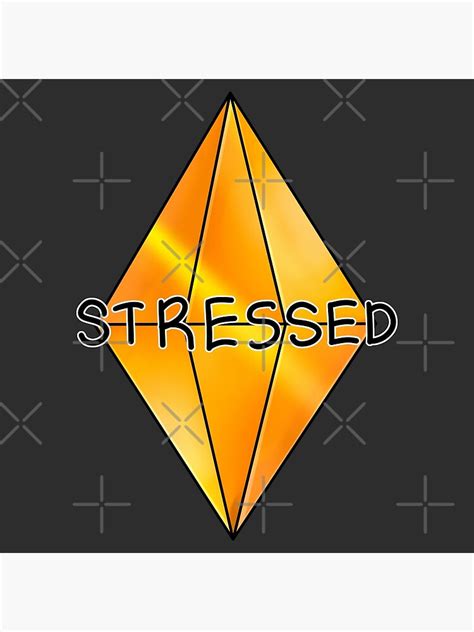 "STRESSED. Sims 4 mood plumbob" Poster for Sale by feannaart | Redbubble