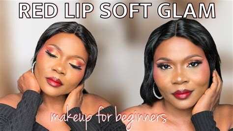 How To Do Quick And Easy Red Lip Soft Glam Makeup Tutorial For