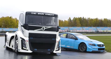 Watch A Volvo Big Rig Take On A Polestar Race Car 95 Octane