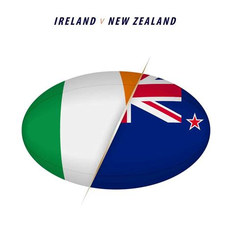 Rugby competition Ireland vs New Zealand. Rugby versus icon for quarter ...