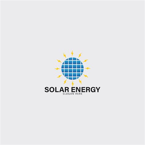 solar panel electric energy company logo 22507389 Vector Art at Vecteezy