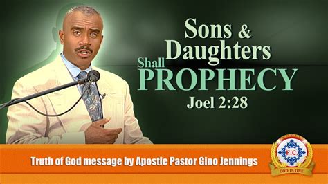 𝐒𝐨𝐧𝐬 And 𝐃𝐚𝐮𝐠𝐡𝐭𝐞𝐫𝐬 𝐒𝐡𝐚𝐥𝐥 𝐏𝐫𝐨𝐩𝐡𝐞𝐜𝐲 𝘑𝘰𝘦𝘭 228 By Apostle Pastor Gino Jennings Youtube