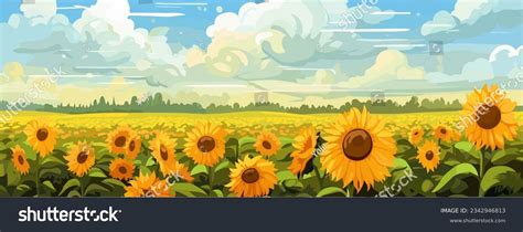 Sunflower Field Vector: Over 10,138 Royalty-Free Licensable Stock Illustrations & Drawings ...