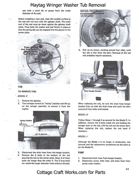 Wringer washing machine repair manual | Cottage Craft Works Blog ...