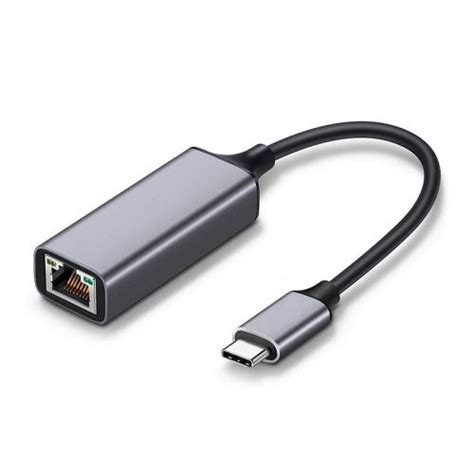 Adaptateur Usb C Vers Ethernet Rj45 On Earz Mobile Gear Aluminium