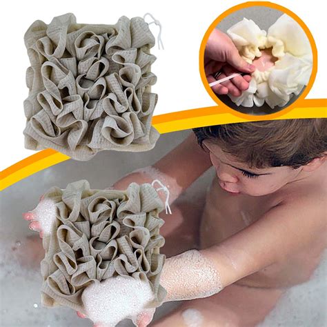 Bath Shower Sponge Soft Mesh Poufs Shower Loofah Ball Body Wash