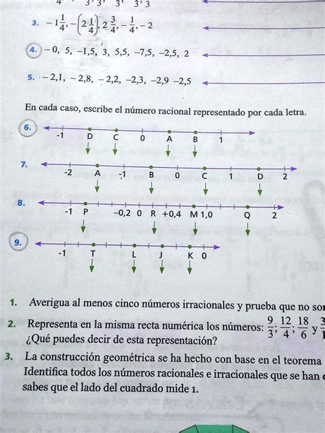 SOLVED En cada caso escribe el número racional representado por cada