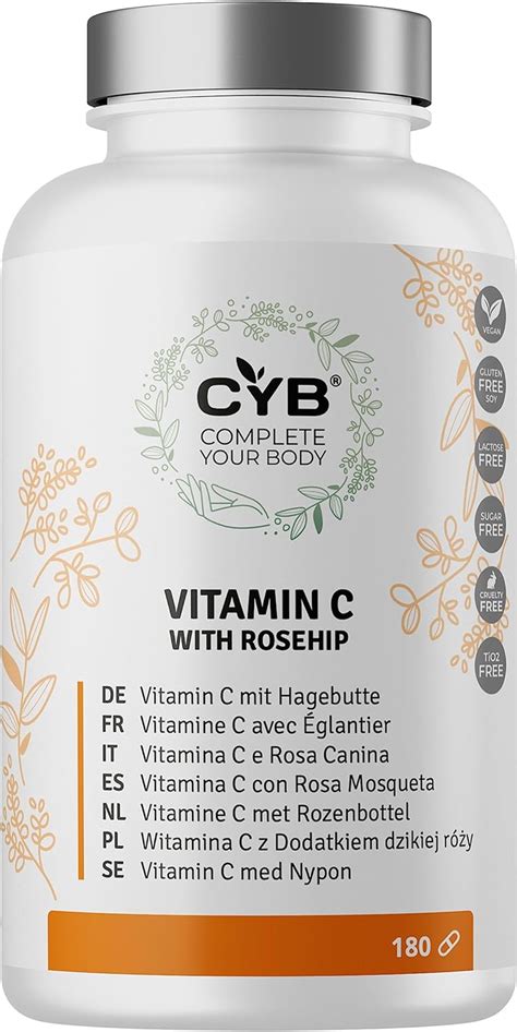 CYB Vitamine C 1000mg Poudre d Églantier 60mg Cannelle 180