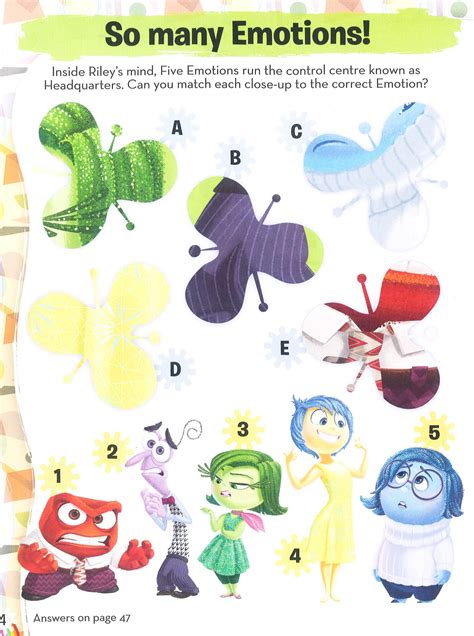 Disney Pixar Inside Out Mind World Activities Bookxcess