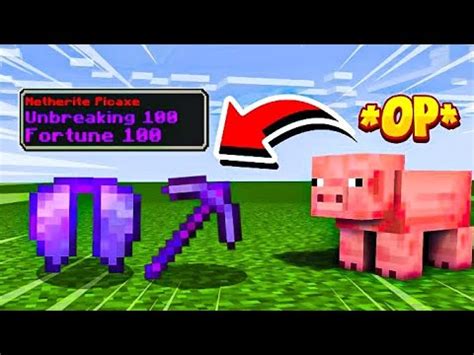 Minecraft But Pig Drop OP Items YouTube