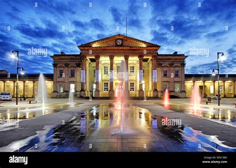 Huddersfield Train Station Stock Photo Alamy