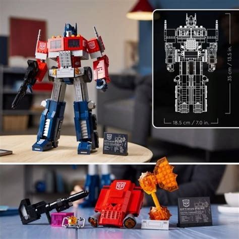 LEGO Icons 10302 Optimus Prime Transformers 2 In 1 Playpolis