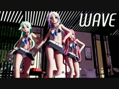 【艦これmmd】山風江風海風でwave セーラー水着ローアングルver ニコニコ動画