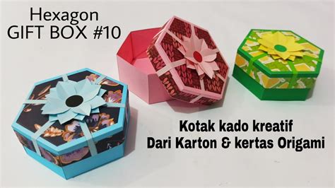 Hexagon GIFT BOX 10 Kotak Kado Kreatif Dari Karton Dan Kertas