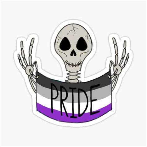 Asexual Pride Flag Sticker By Marsfelicity Redbubble