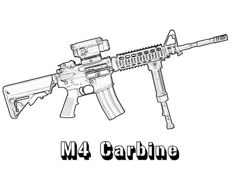 Gun Coloring Page