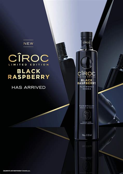 Ciroc Black Raspberry Flavoured Vodka 70 Cl Raspberry