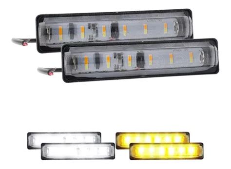 Par Faros Barra 6 Led Lupa Extendida Fija Y Estrobo Bicolor MercadoLibre