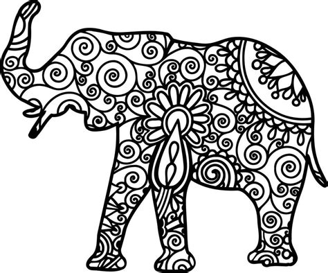 Indian Elephant Coloring Pages Design Coloring Pages