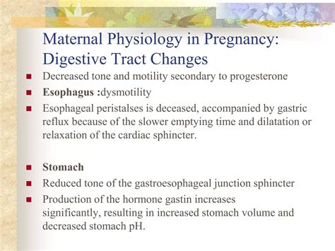 Maternal Physiology In Pregnancy Ppt