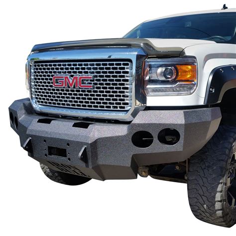 Iron Bull Bumpers® Gmc Sierra 2500 2015 Full Width Black Front Winch Hd Bumper