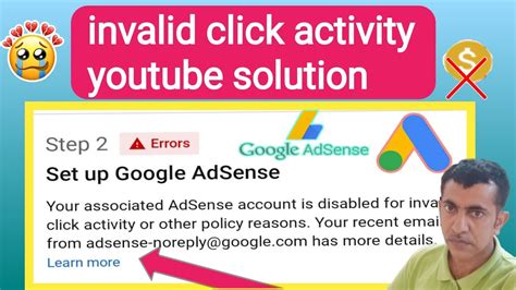 Invalid Click Activity YouTube Adsense Disabled Your Associated